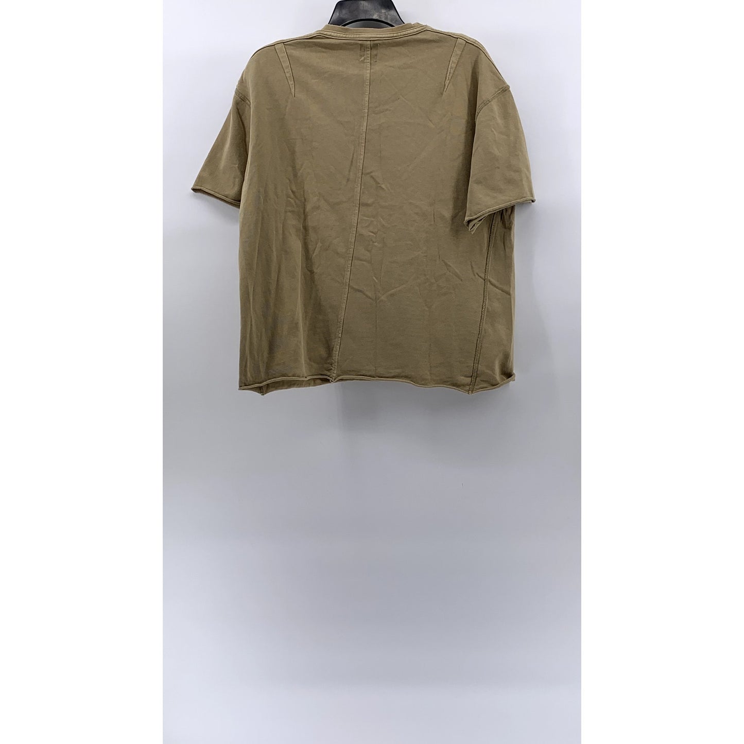 ZARA Women's Tan Crewneck Oversized Short Sleeve Top SZ S