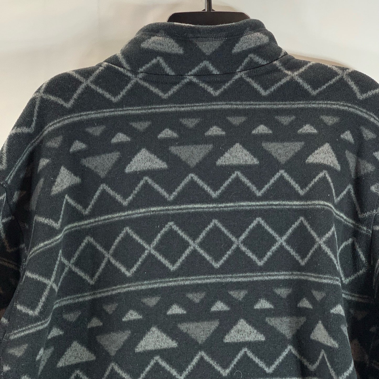 THE NORTH FACE Men's Black/Gray Novelty Gordon Lyon Quarter-Zip Sweater SZ 2XL