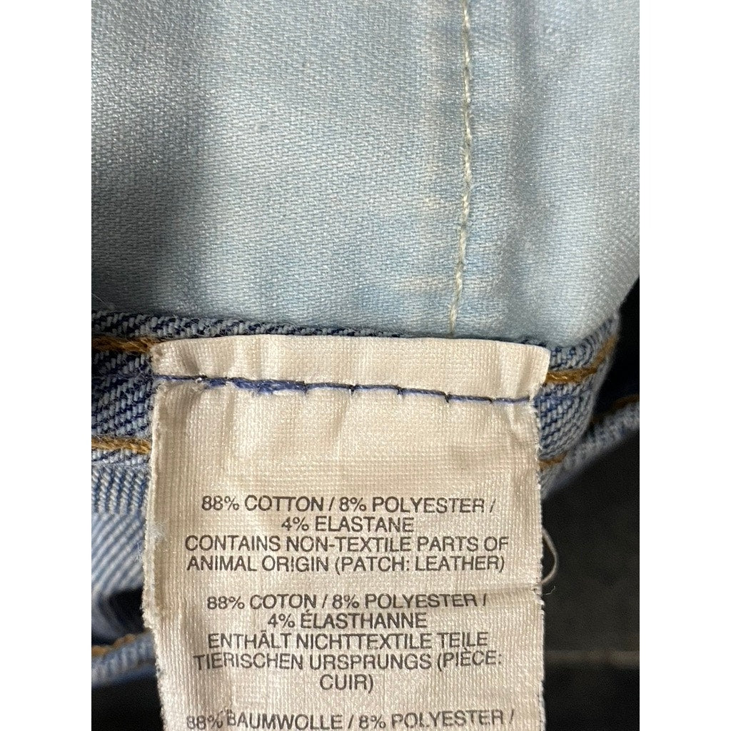 MADEWELL Women's Dark Blue 10" High-Rise Button-Fly Raw-Hem Skinny Jean SZ 27
