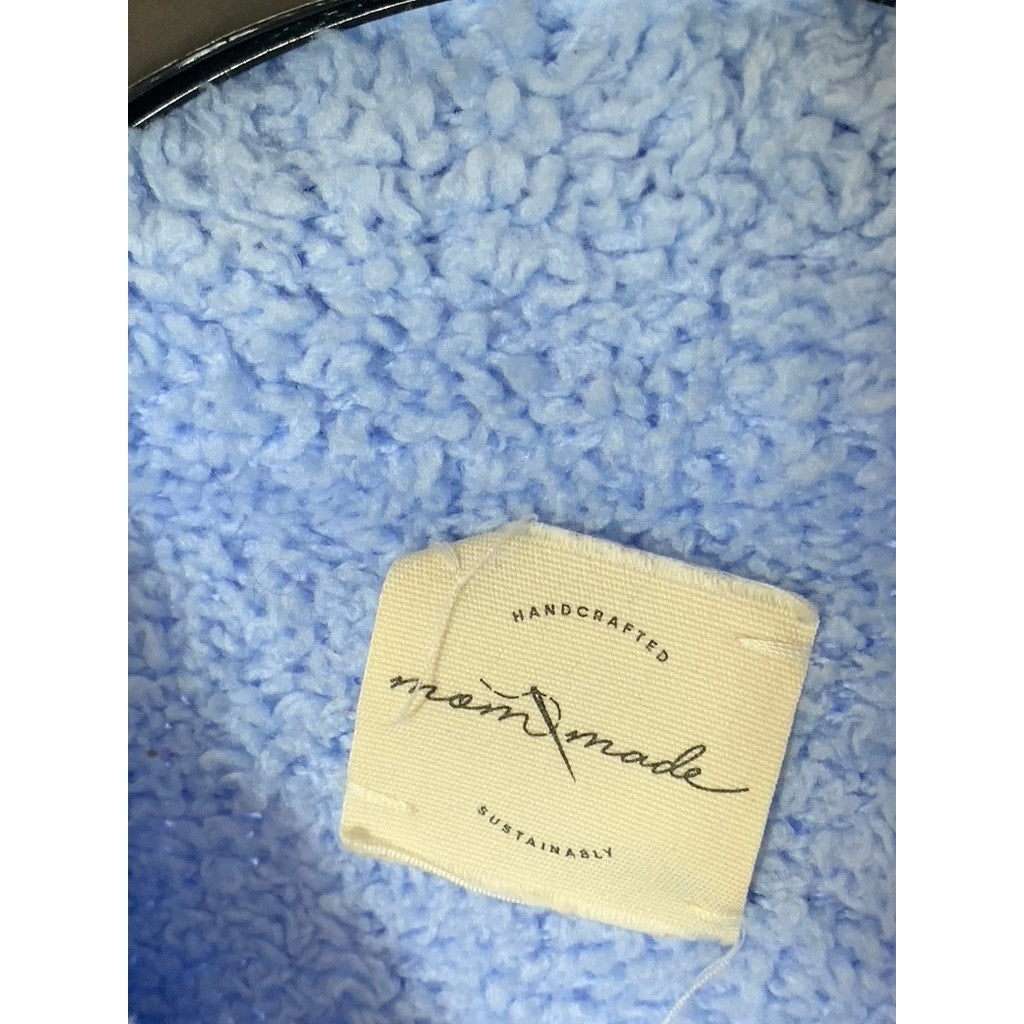 MOM MADE Women's Light Blue Knit Mock-Neck Pullover Sweater SZ S