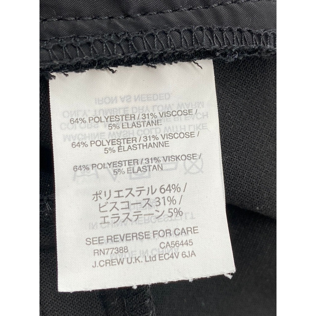 J.CREW Women's Black Solid 365 Cameron Skinny Leg Ankle Pant SZ 0