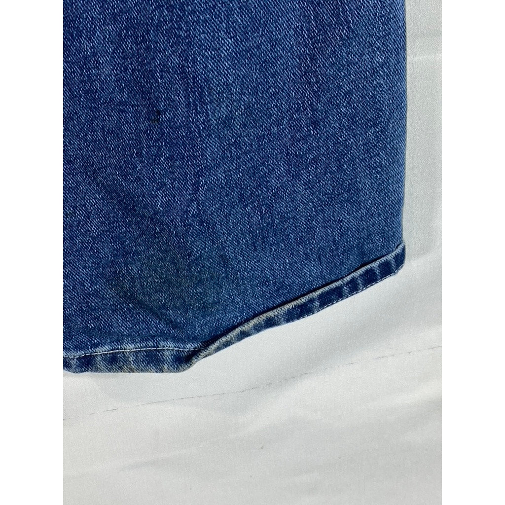 PACSUN Women's Dark Indigo 90's Boyfriend Five-Pocket Straight-Leg Jeans SZ 25