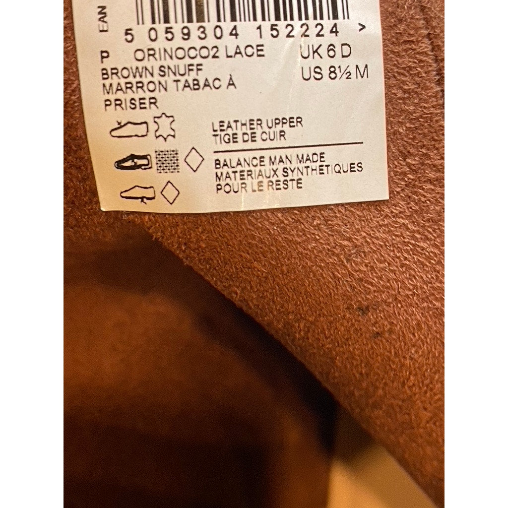 CLARKS Women's Brown Leather Orinoco Round-Toe Side-Buckle Combat Boots SZ 8.5