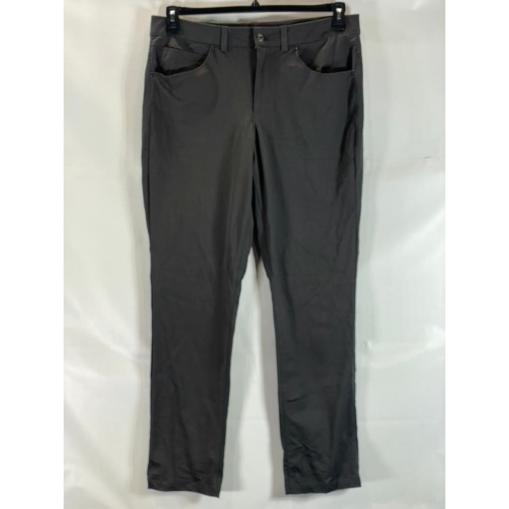 AVALANCHE Men's Black Solid Stretch Regular-Fit Pants SZ 38X30