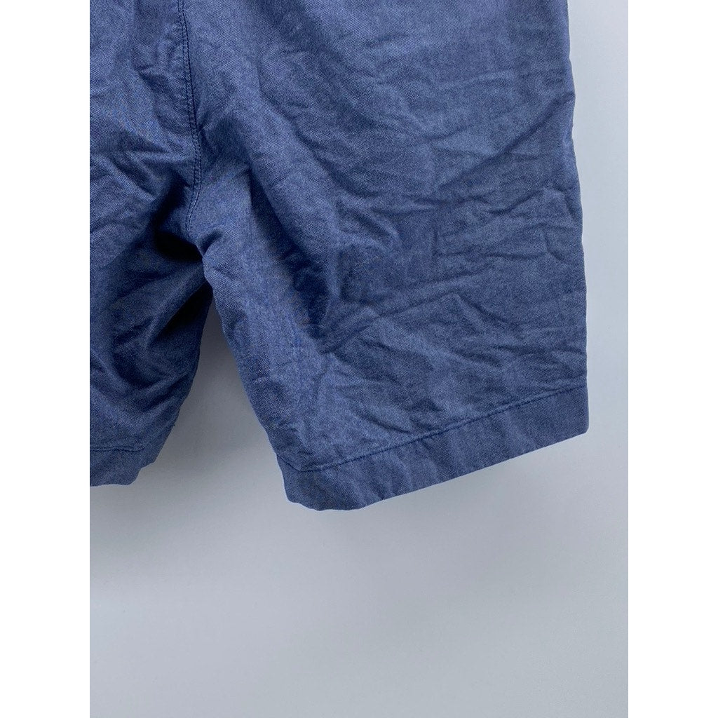 J.CREW Men's Vintage Blue Cotton Regular-Fit Chino Shorts SZ 30