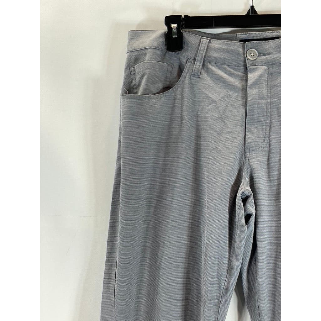 TRAVIS MATHEW Men's Grey Regular-Fit Five-Pocket Open To Close Golf Pants SZ 34