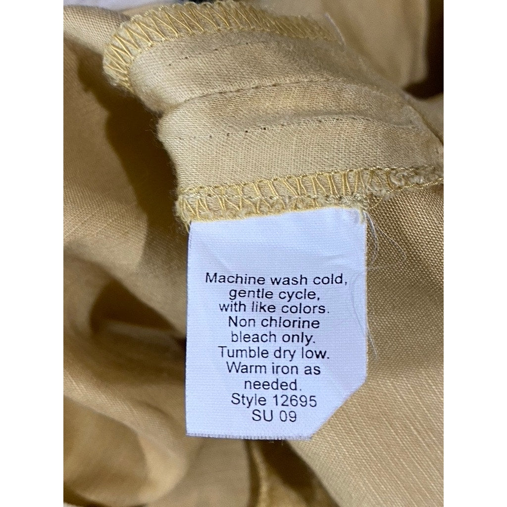 J.CREW Women's Tan Linen-Blend Pocket Pull-On A-Line Mini Skirt SZ 10