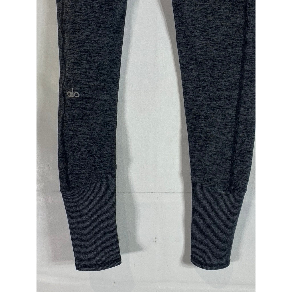 ALO YOGA Women's Dark Grey Highwaist Alosoft Pull-On Lounge Leggings SZ XS