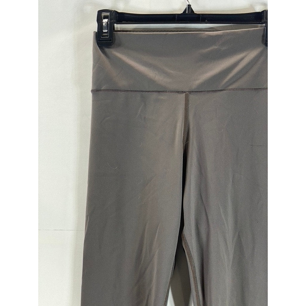MUJI Women's Medium Grey High-Rise Quick-Drying Lightweight Stretch Leggings SZM