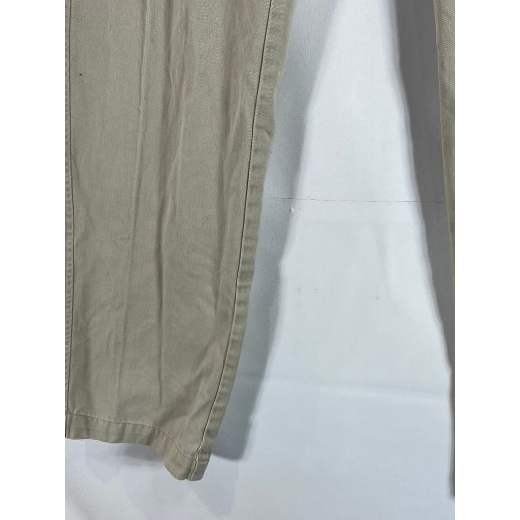 TOMMY HILFIGER Men's Tan Regular-Fit Straight-Leg Chino Pants SZ 30