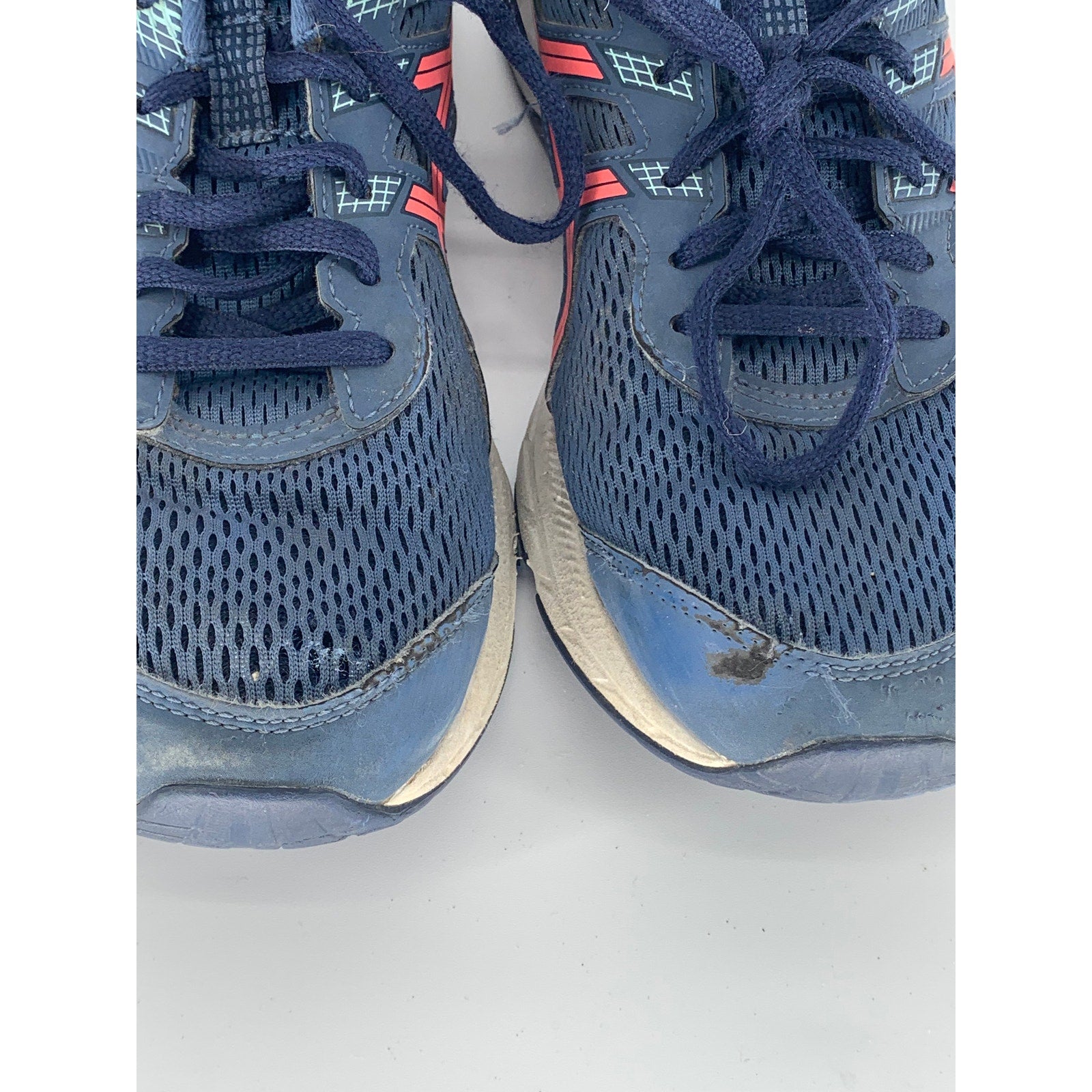 ASICS Women's Blue Mesh Gel-Contend 6 Lace-Up Running Sneakers SZ 9.5