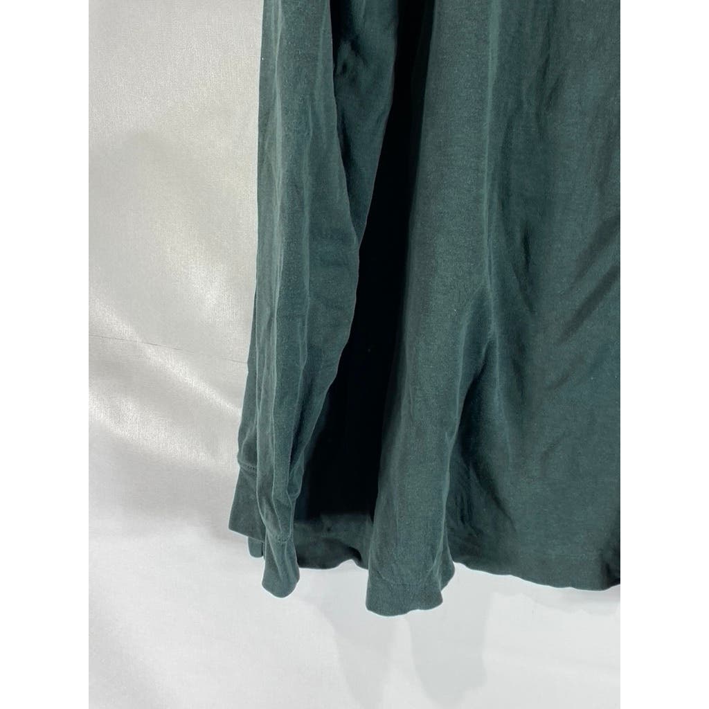 LANDS' END Men's Tall Evergreen Long Sleeve Polo Shirt SZ XXL-T
