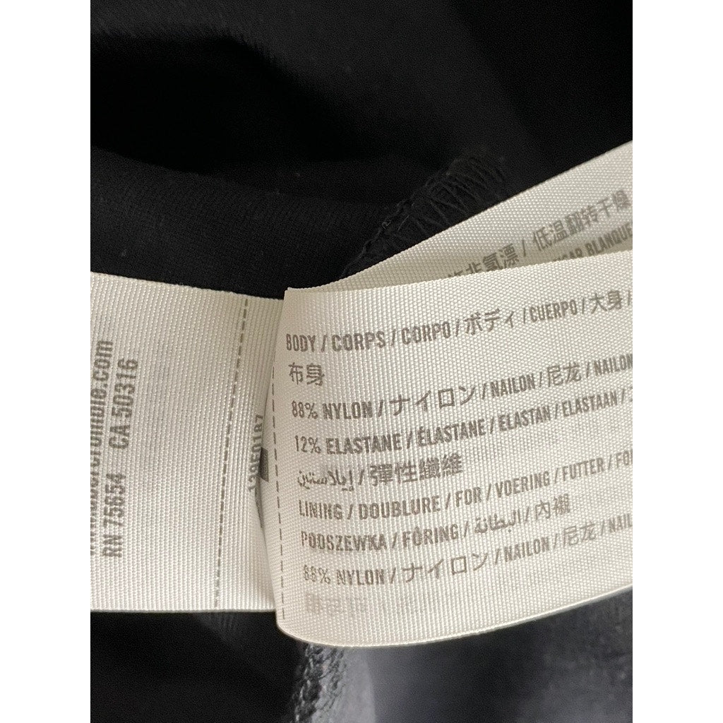 ABERCROMBIE & FITCH Women’s Black Square-Neck Soft A&F Collection Bodysuit SZ S