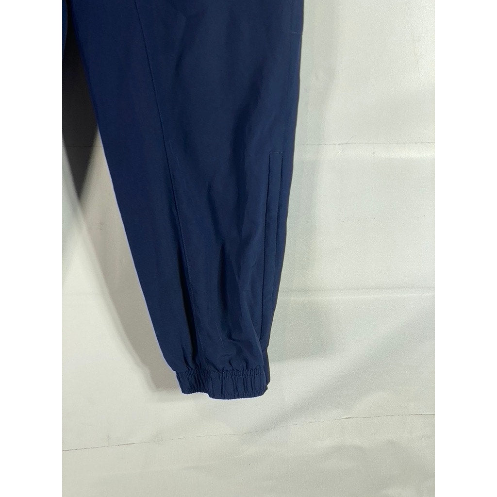 PUMA Men's Navy Arsenal Zipper-Pockets Pull-On Track Pant SZ M