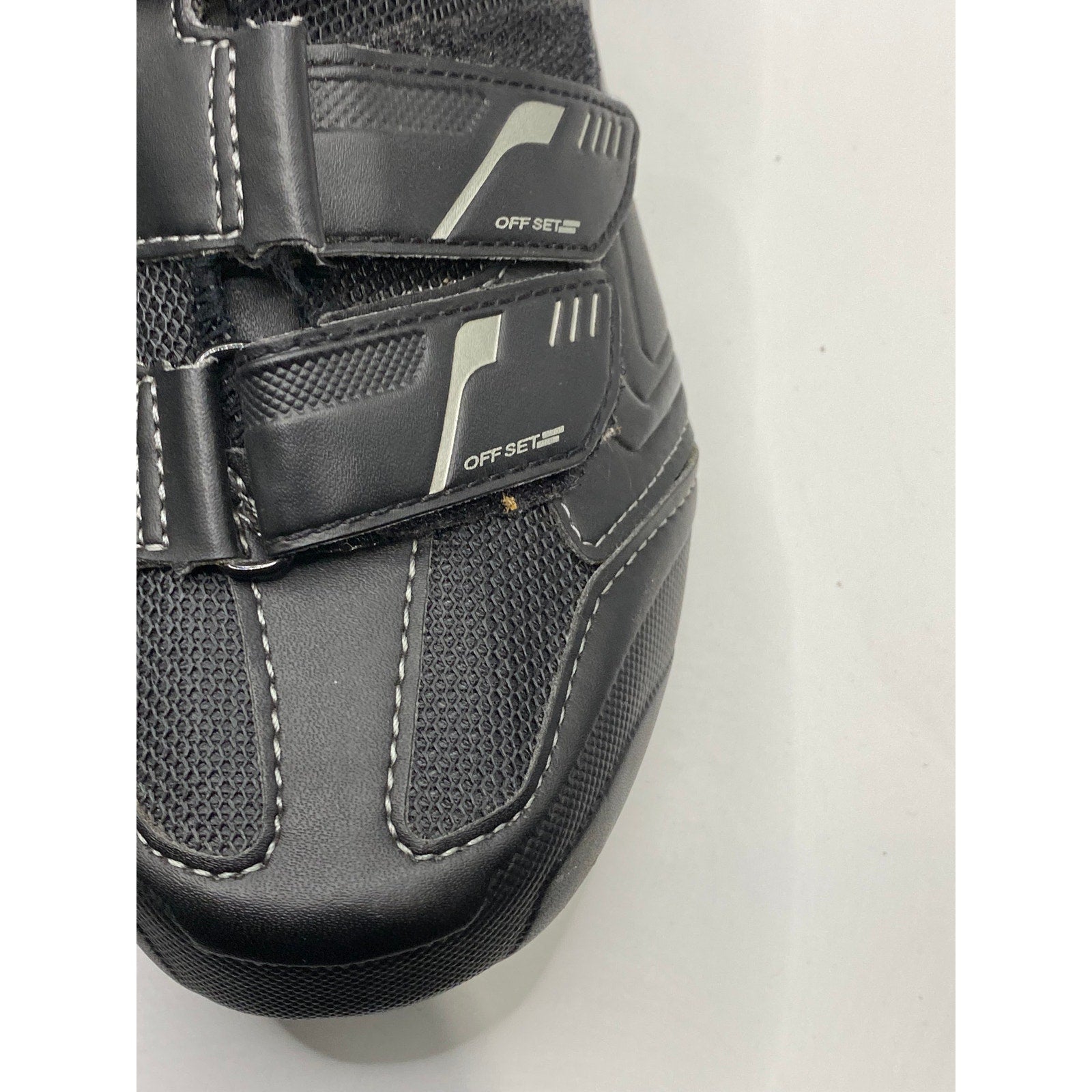 SHIMANO Women's Black Round-Toe Double-Strap Off-Set Cycling Shoes SZ 40(8)