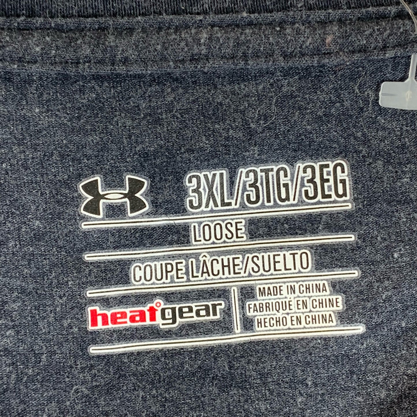UNDER ARMOUR Men's Charcoal Loose-Fit Graphic Crewneck Long Sleeve T-Shirt SZ3XL