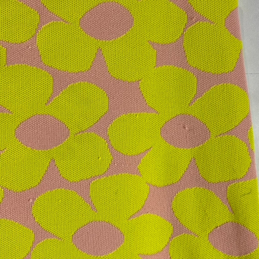 ZARA Women's Yellow/Pink Floral Square-Neck A-Line Mini Dress SZ S