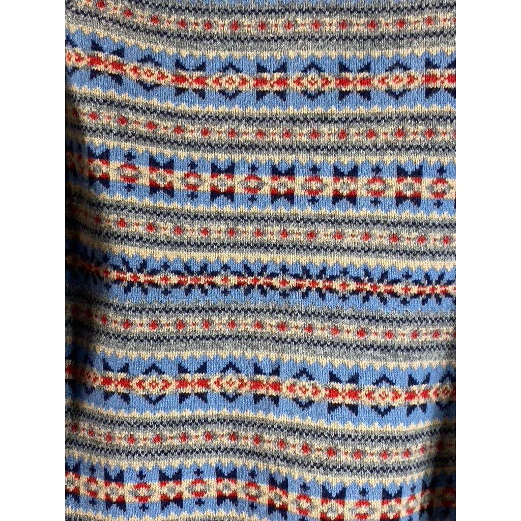 J.CREW Men's Grey Multi Crewneck Lambswool Pullover Sweater SZ M