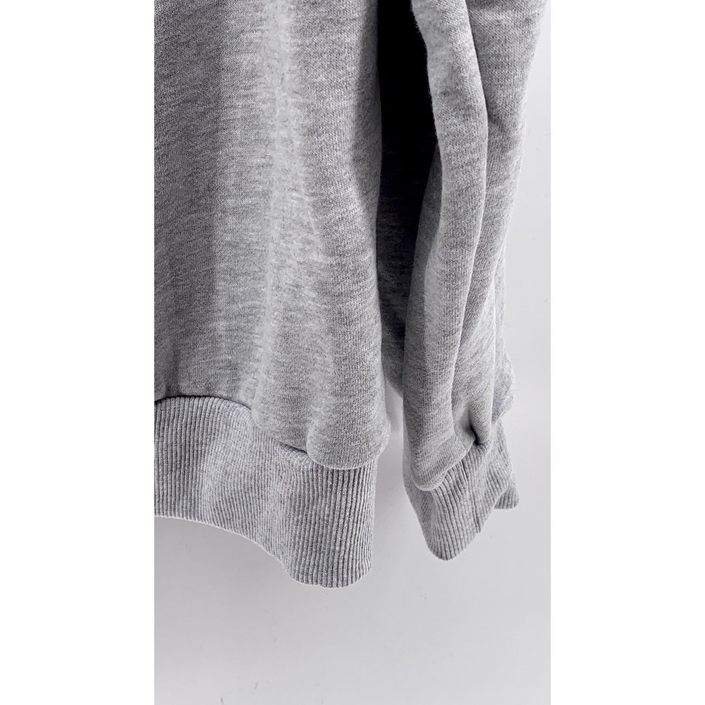ANRABESS Women's Light Gray Fleece Drop Shoulder Pullover Hoodie SZ M