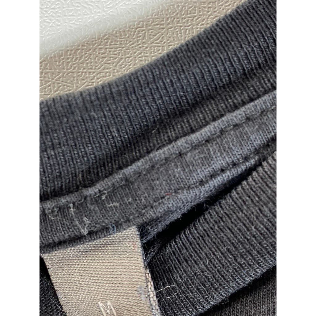 ASOS Men's Black Solid Crewneck Graphic Short Sleeve T-Shirt SZ M