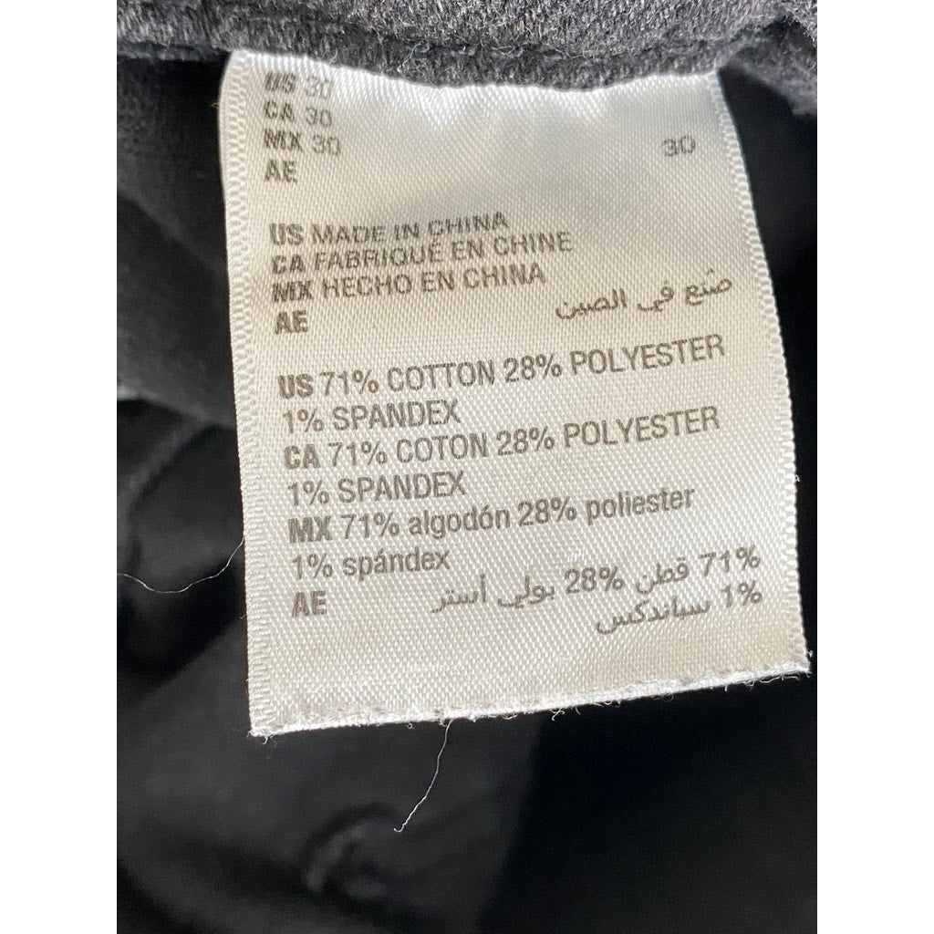 AND NOW THIS Women's Black Relaxed-Fit Straight-Leg Denim Utility Jeans SZ 30