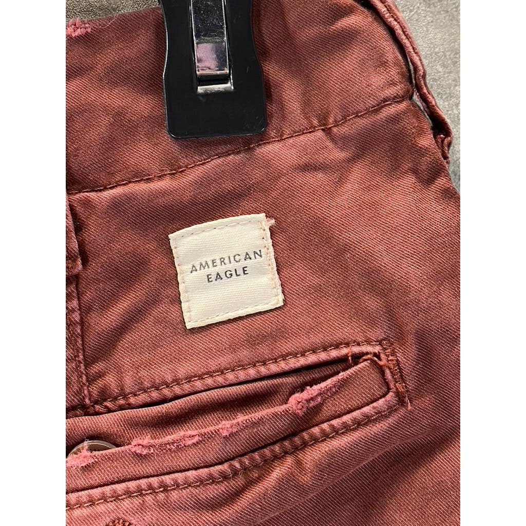 AMERICAN EAGLE OUTFITTERS Men's Brown Corduroy Slim-Fit Pants SZ 29X32