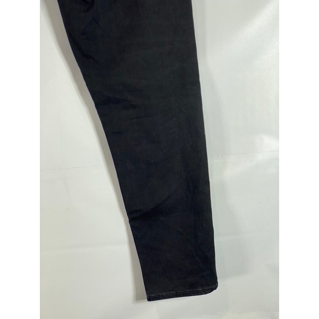 BANANA REPUBLIC Men's Solid Black Traveler Tapered-Fit Five-Pocket Pant SZ 33X32