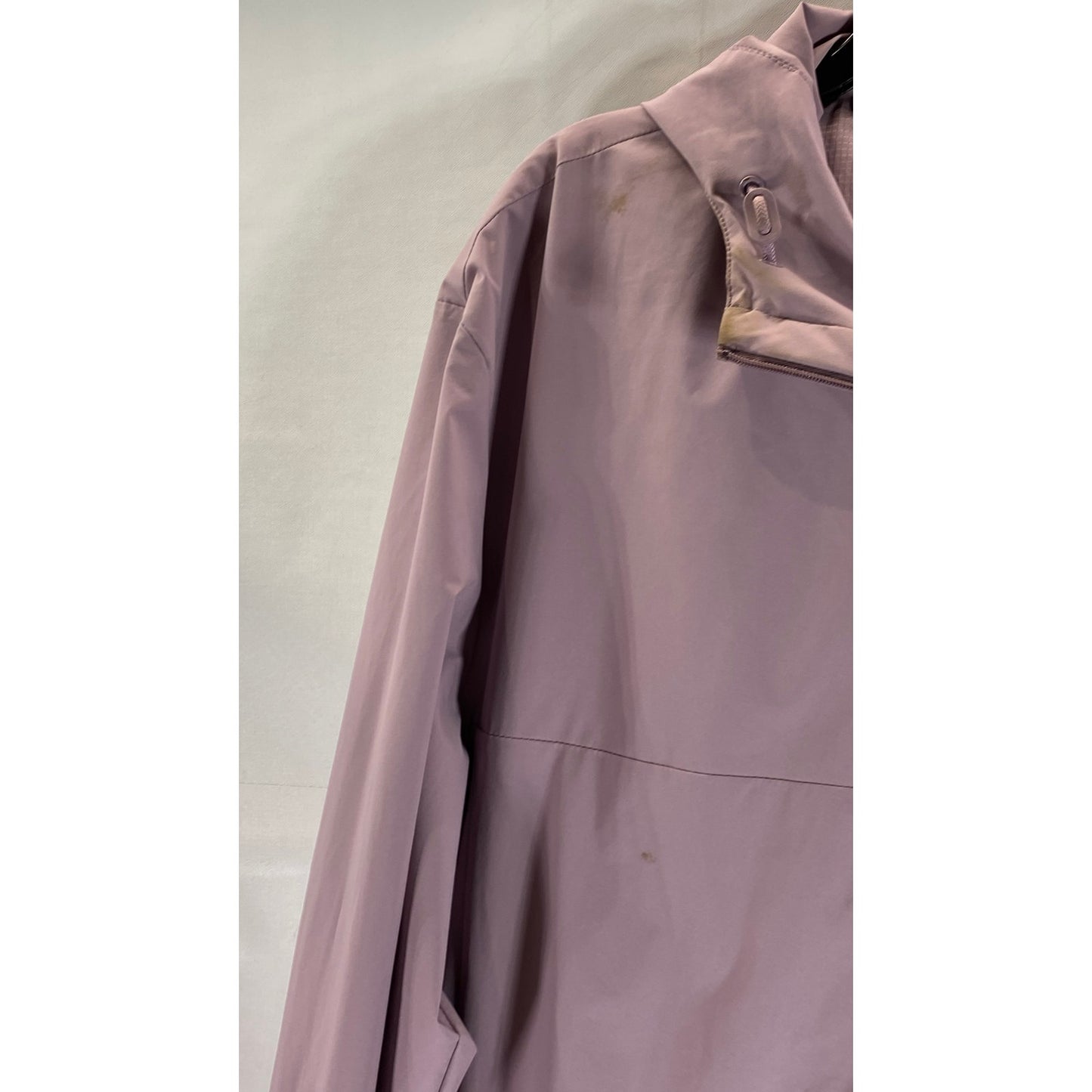BR STANDARD Women's Mauve Popover Hooded Lightweight Jacket SZ L