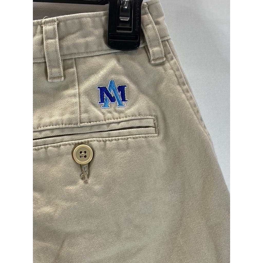 TOMMY HILFIGER Men's Tan Regular-Fit Straight-Leg Chino Pants SZ 30