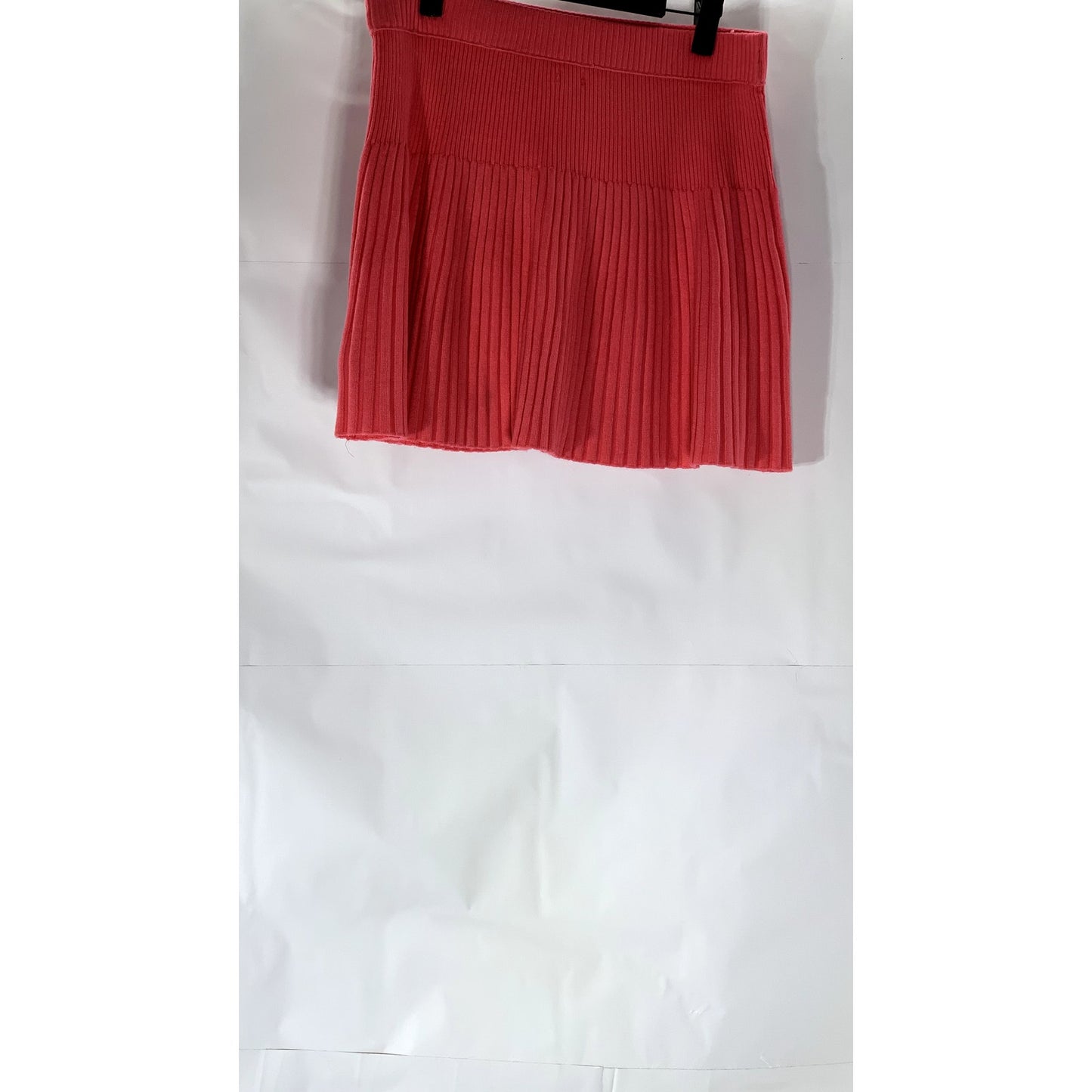 AERIE Women's Dark Pink Take Charge Pull-On Ribbed Flare Sweater Mini Skirt SZ M