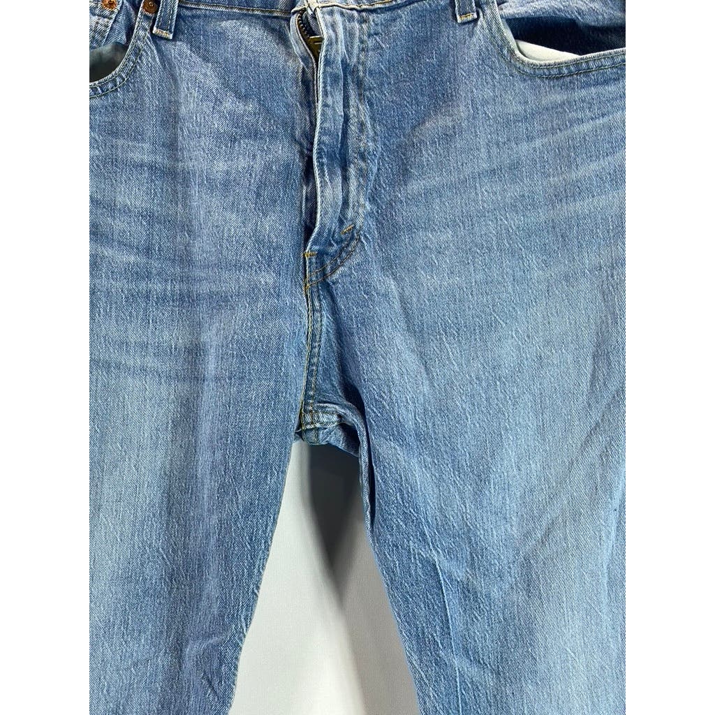 LEVI'S Men's Blue 505 Regular-Fit Five-Pocket Denim Jeans SZ 38X32