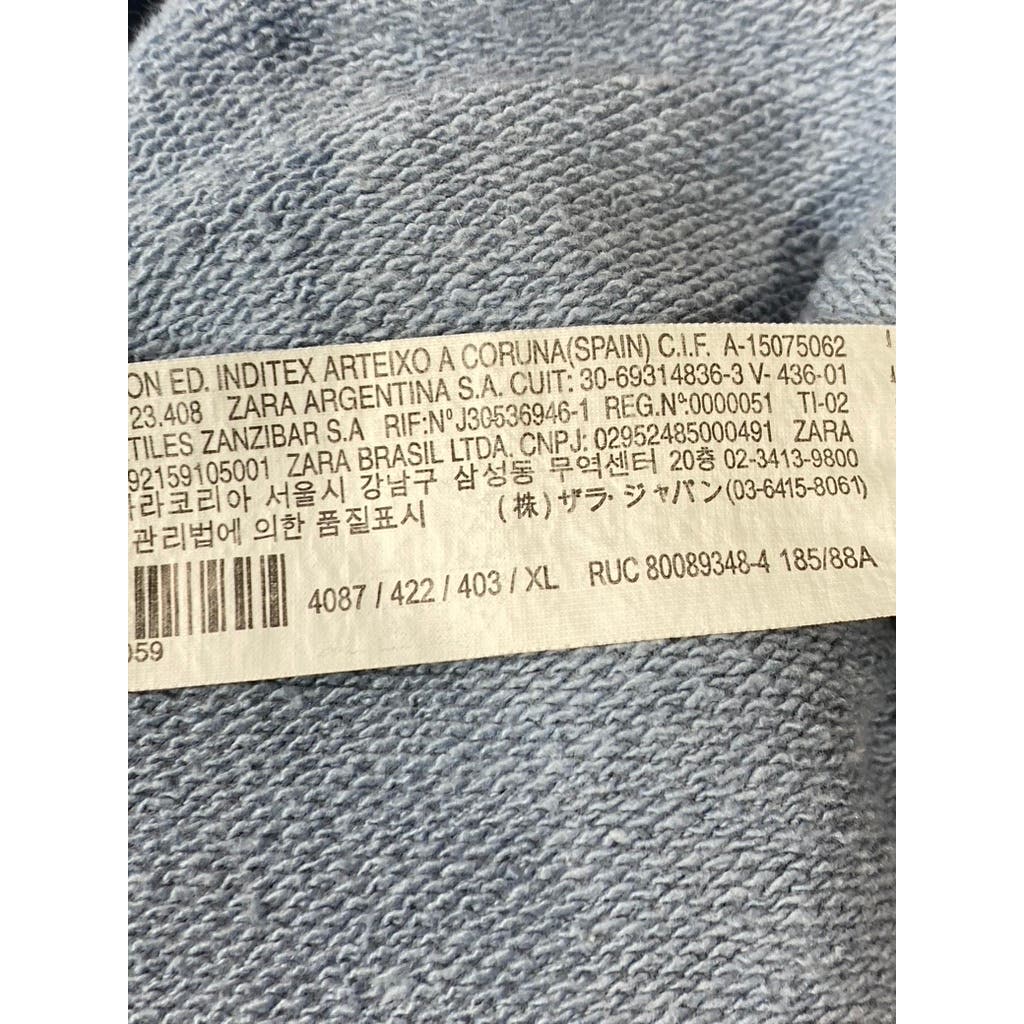 ZARA Men's Light Blue Basic Pull-On Jogger Pants SZ XL