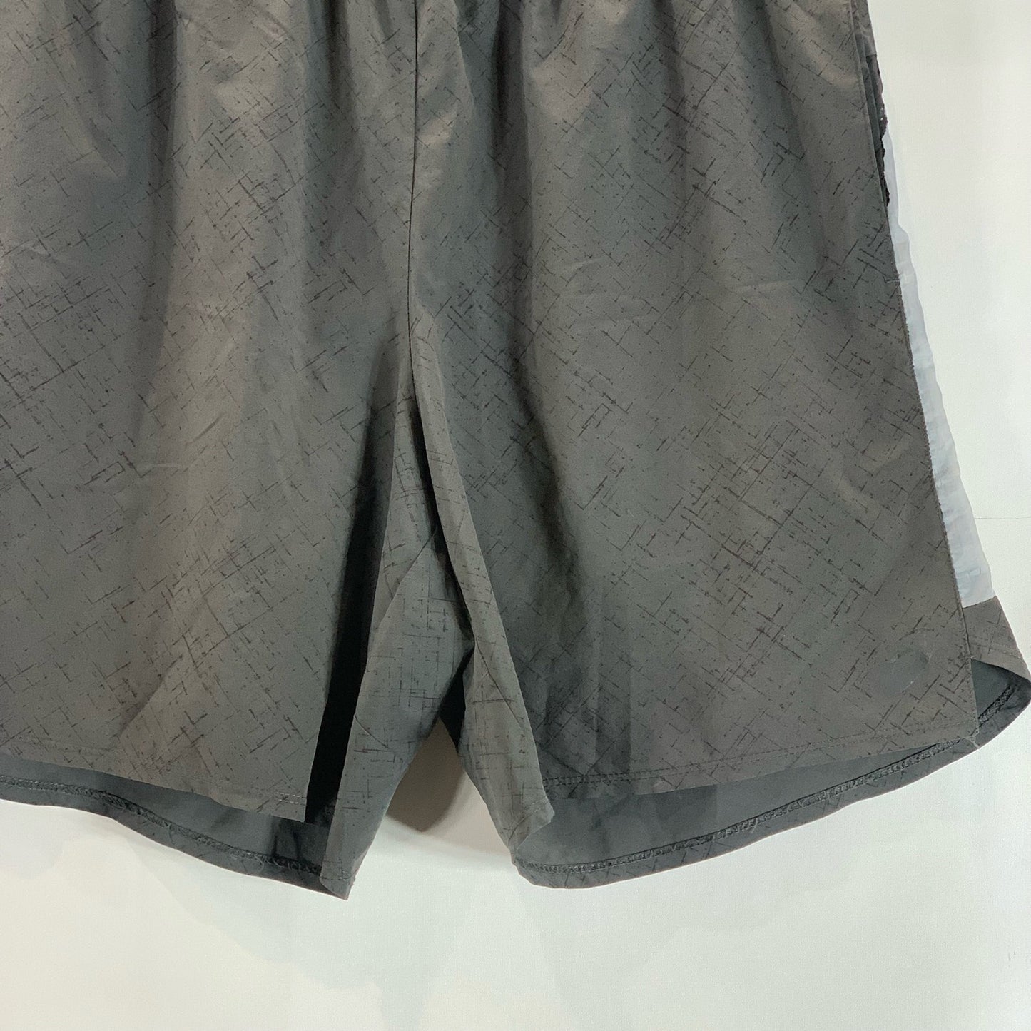 ASCIS Men's Charcoal/Gray Elastic Waist Pull-On Active Track Shorts SZ M