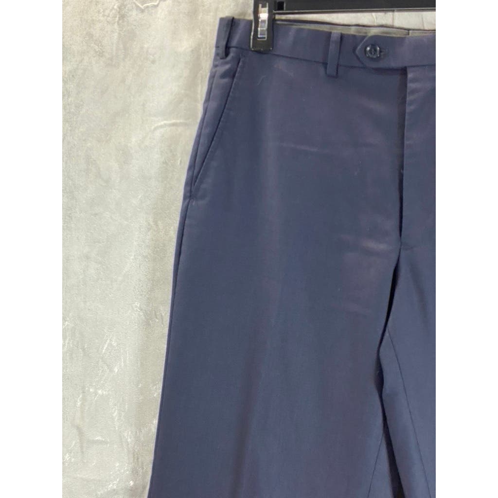 FELLINI UOMO Men's Navy Straight-Leg Suit Pants 36R