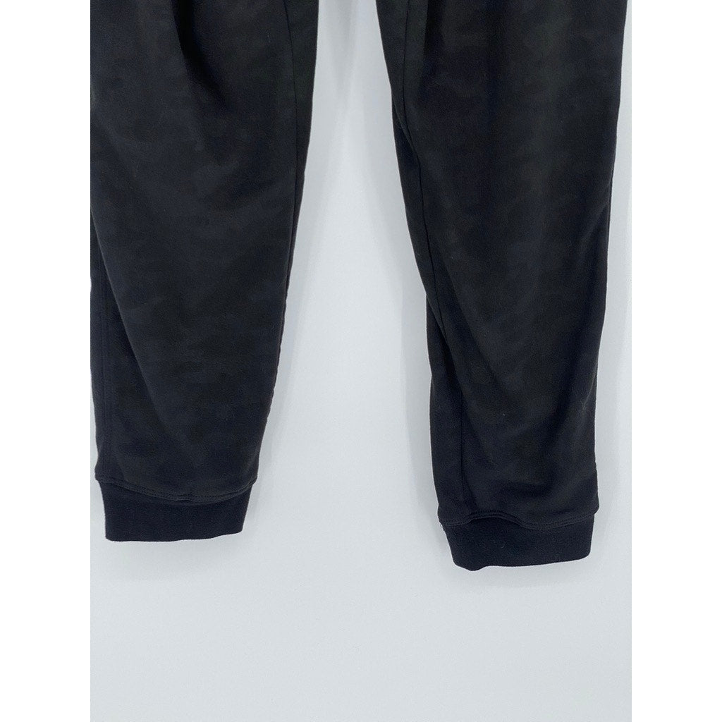 90 DEGRESS By REFLEX Men's Black Camo Print Drawstring Jogger Cargo Pant SZ L