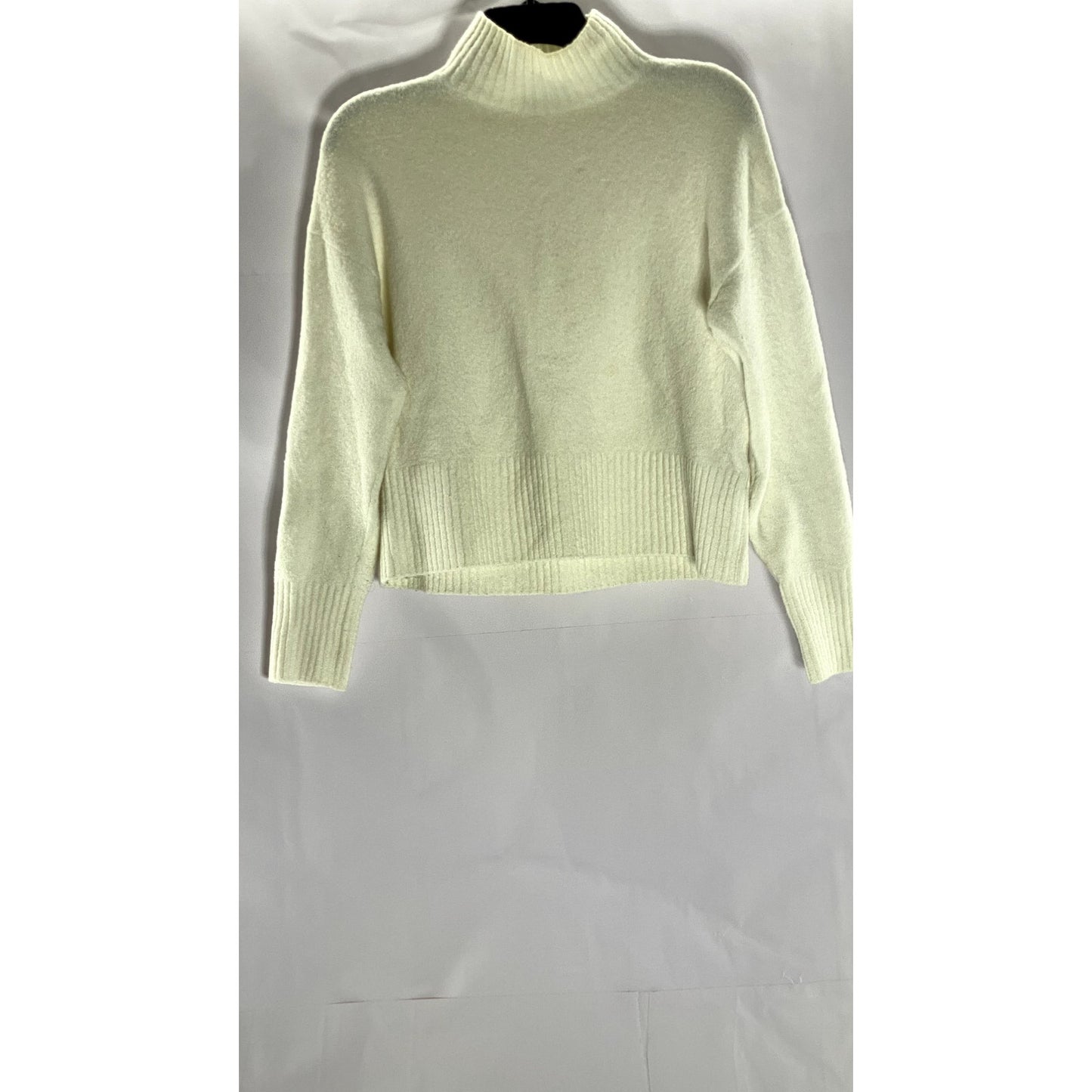 PARIS ATELIER & OTHER STORIES Women's Cream Mock-Neck Knit Sweater SZ XS