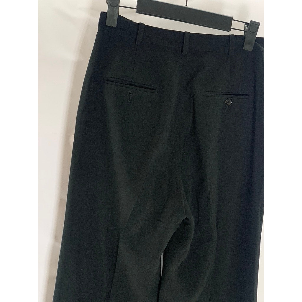A MOVEABLE FEAST Women's Black Solid Wide-Leg Straight Pant SZ 2