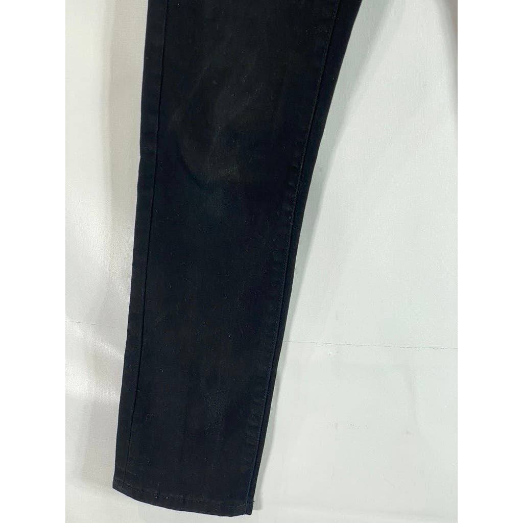 TOPMAN Men's Solid Black Stretch Slim-Fit Five-Pocket Jeans SZ 26X30