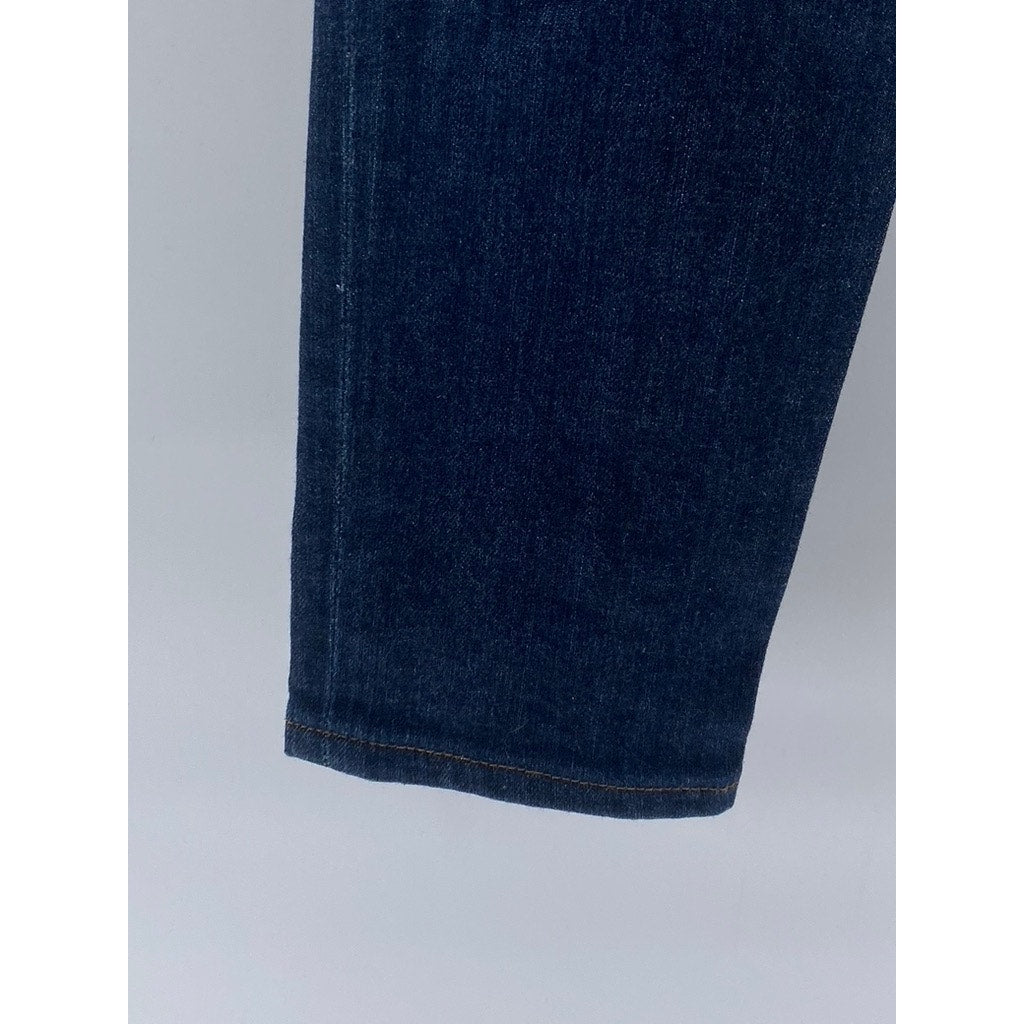 AG ADRIANO GOLDSCHMIED Women's Blue Denim The Stilt Cigarette Leg Jeans SZ 27