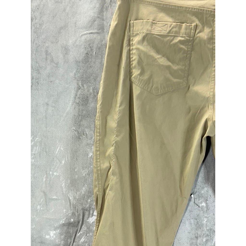 EDDIE BAUER Men's Light Khaki Regular-Fit Stretch Tech Pants SZ 32X30