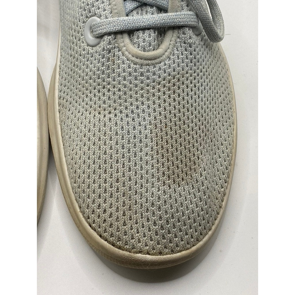 ALLBIRDS Women's Sky Blue Mesh Lightweight Lace-Up Tree Runner Sneakers SZ 10