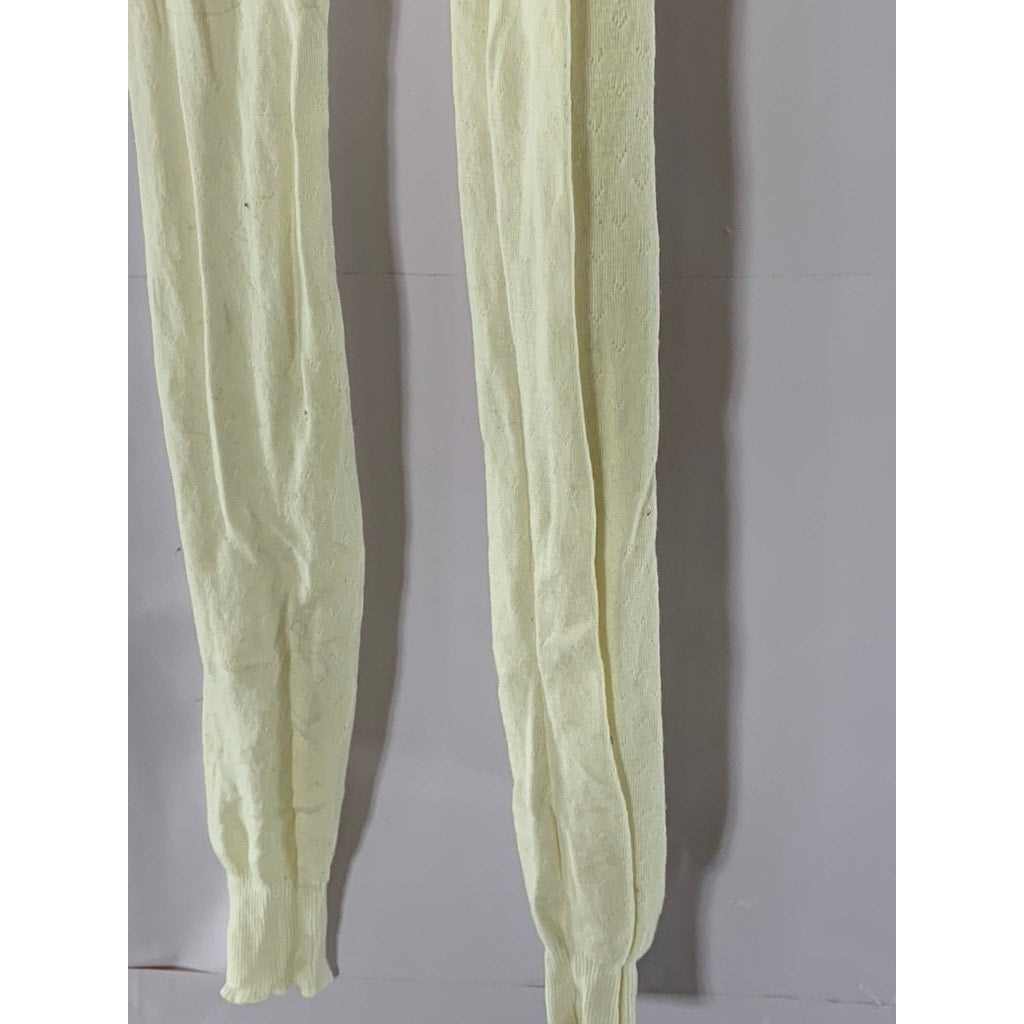 UNBRANDED Women's Beige Knit Pull-On Merino Wool Leggings SZ S