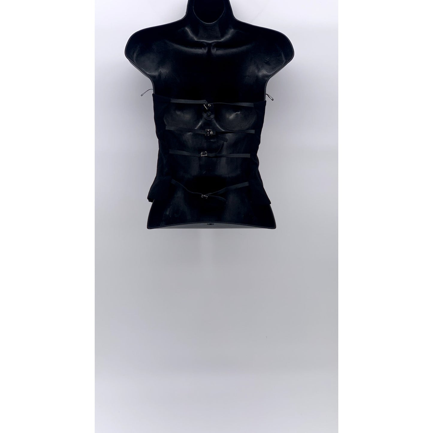 ZARA Women's Black Buckle Strap Open-Back Strapless Top SZ XS