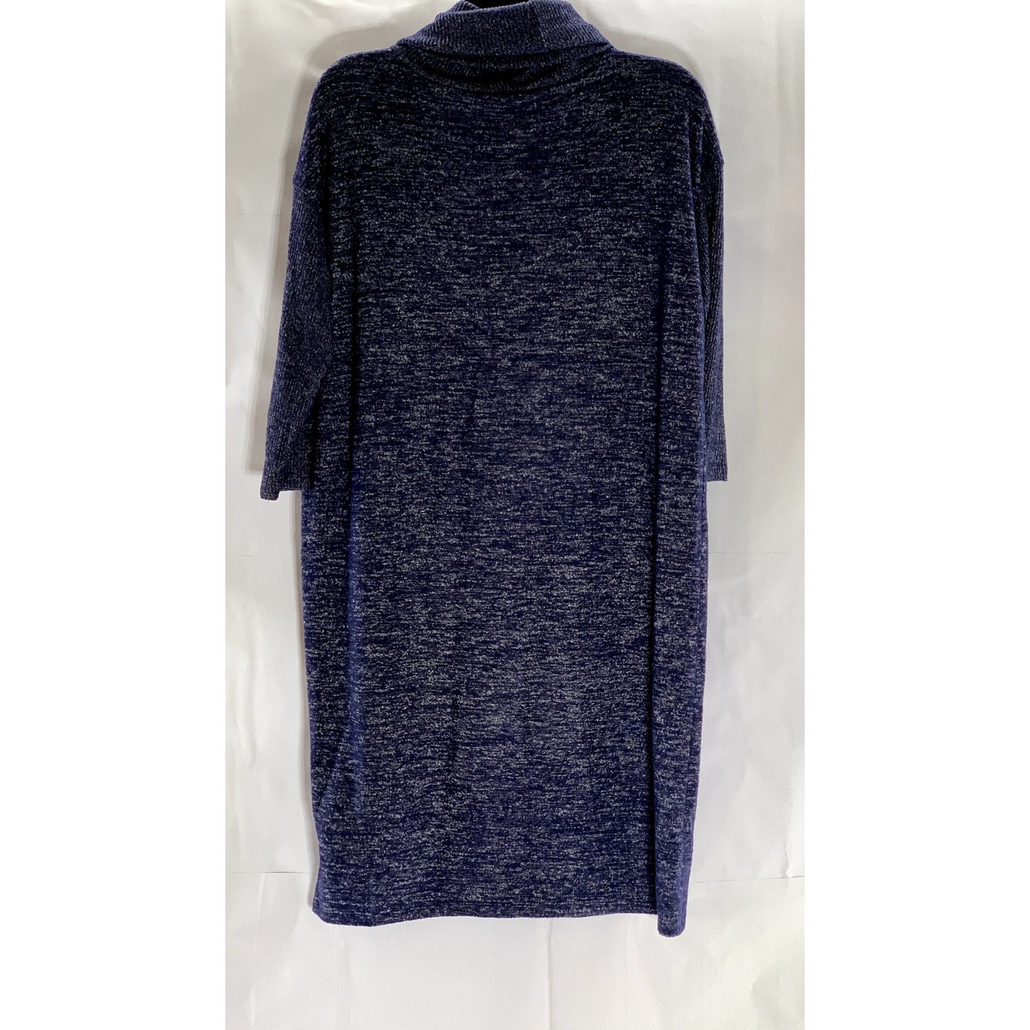 GAP Women's Navy Marl Softspun Cowl-Neck Long Sleeve Knit Sweater Dress SZ S