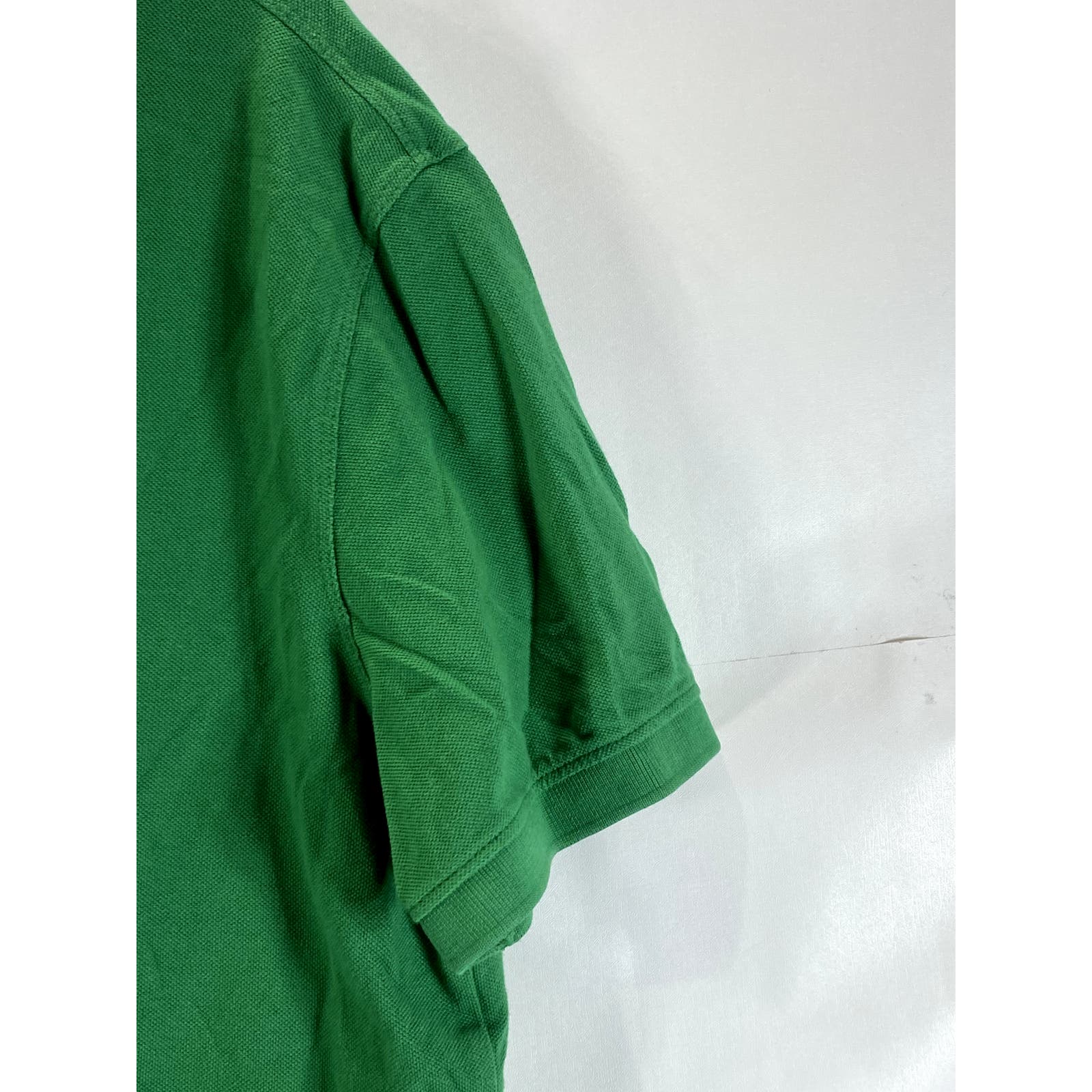 BANANA REPUBLIC Men's Green Malachit Organic Cotton Pique Short Sleeve Polo SZ L