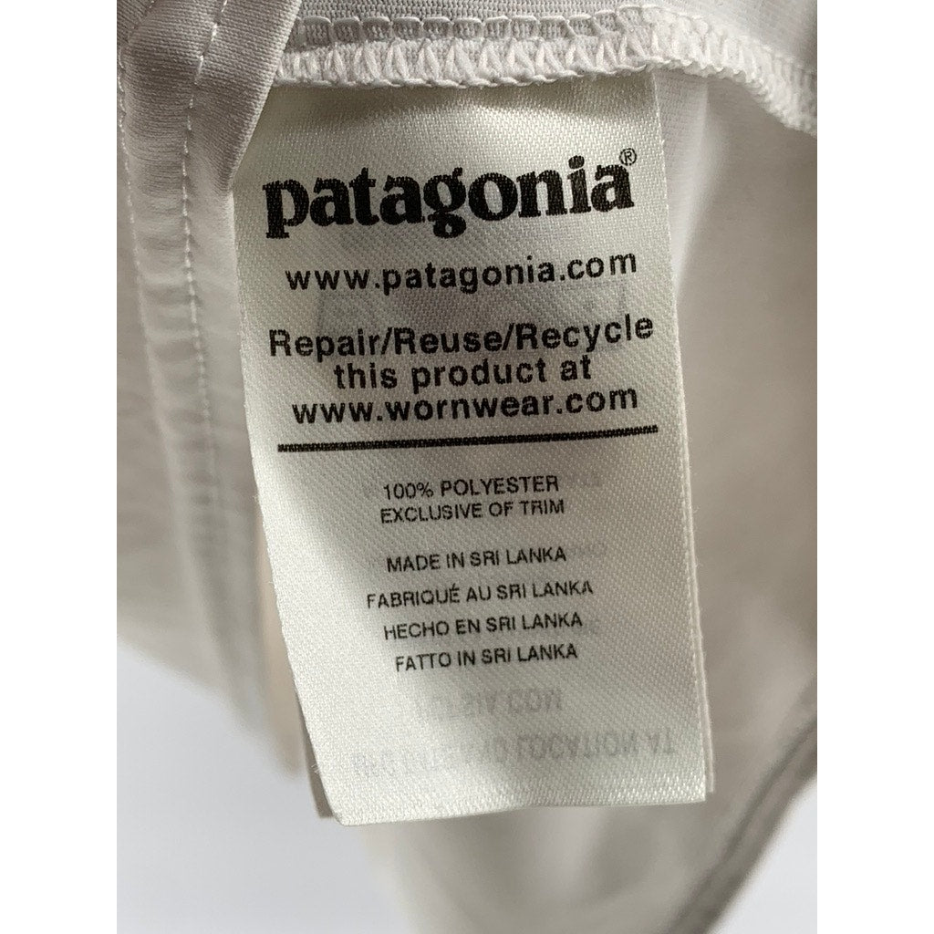 PATAGONIA Men's White Crewneck Short Sleeve Capilene Cool Daily T-Shirt SZ M