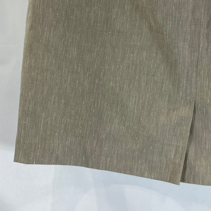 HALOGEN Women's Beige Straight Mini Skirt SZ 16