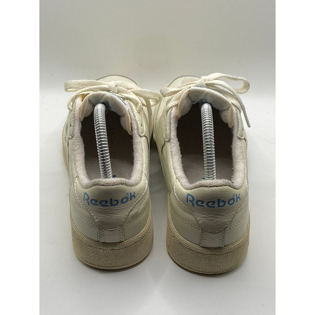 REEBOK Women's Chalk-Blue Classic Club C 85 Vintage Lace-Up Sneakers SZ 6.5