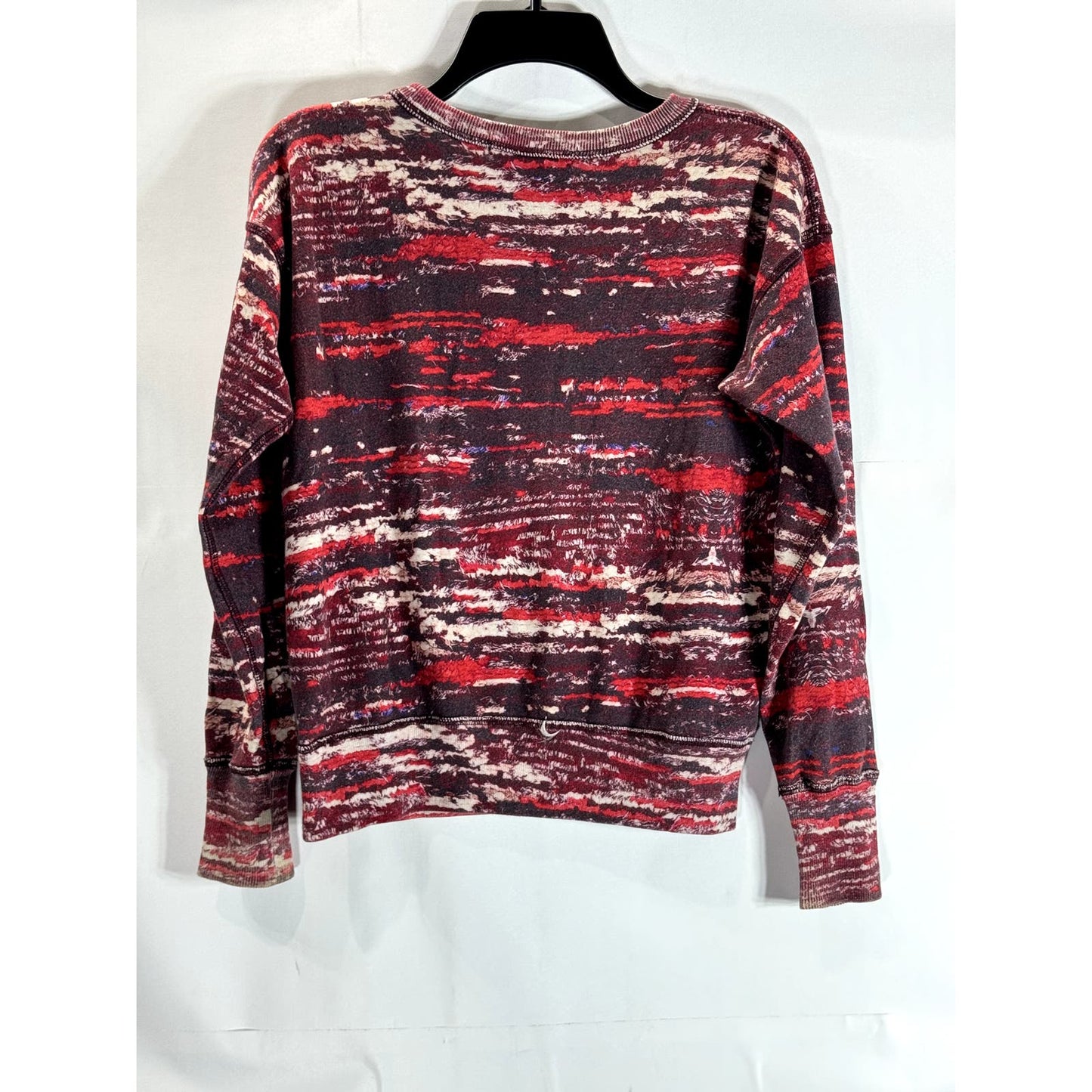 ISABEL MARANT FOR H&M Women's Red Printed Crewneck Pullover Sweater SZ 4
