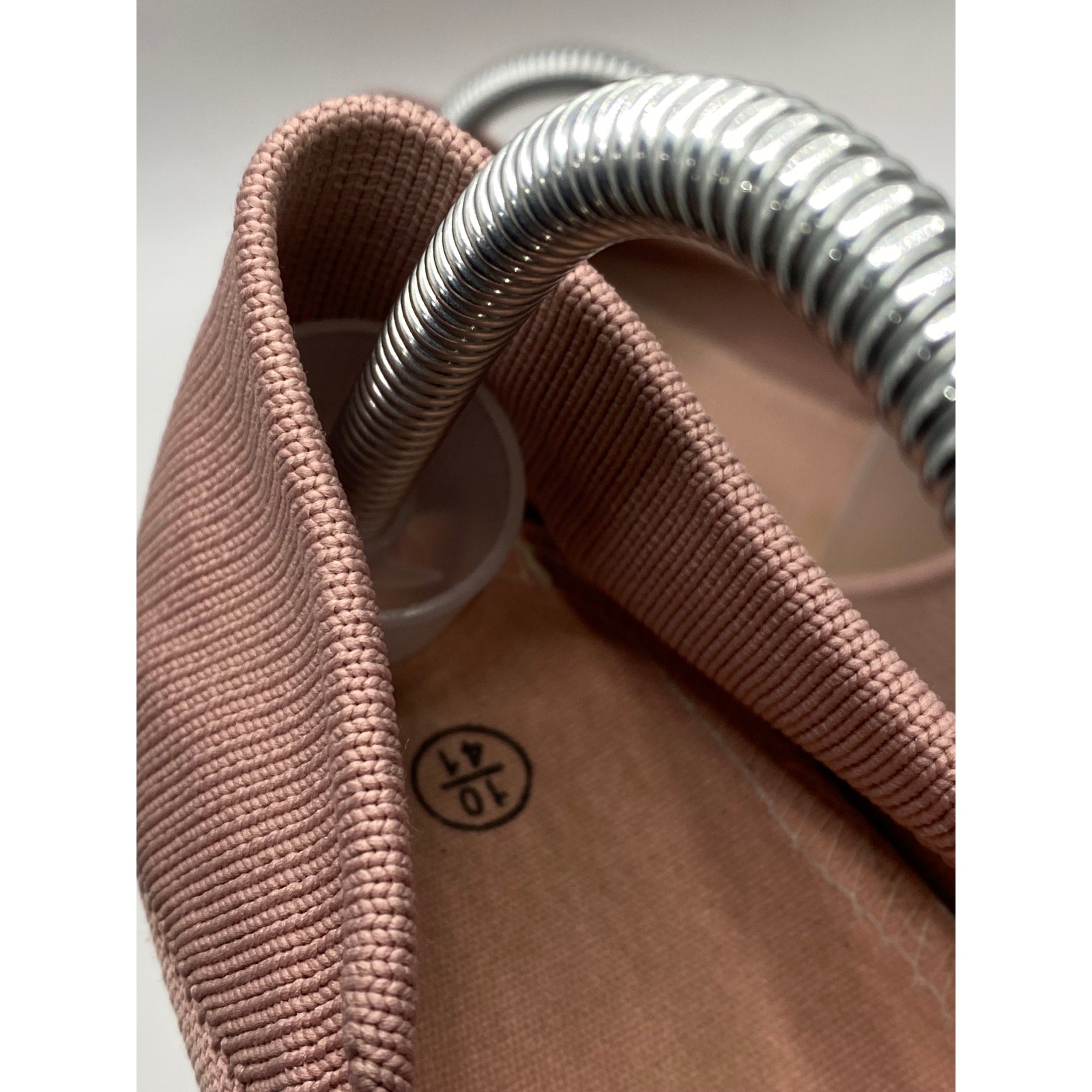 UNBRANDED Women's Salmon Pink Knit Round-Toe Casual Flat Shoes SZ 10